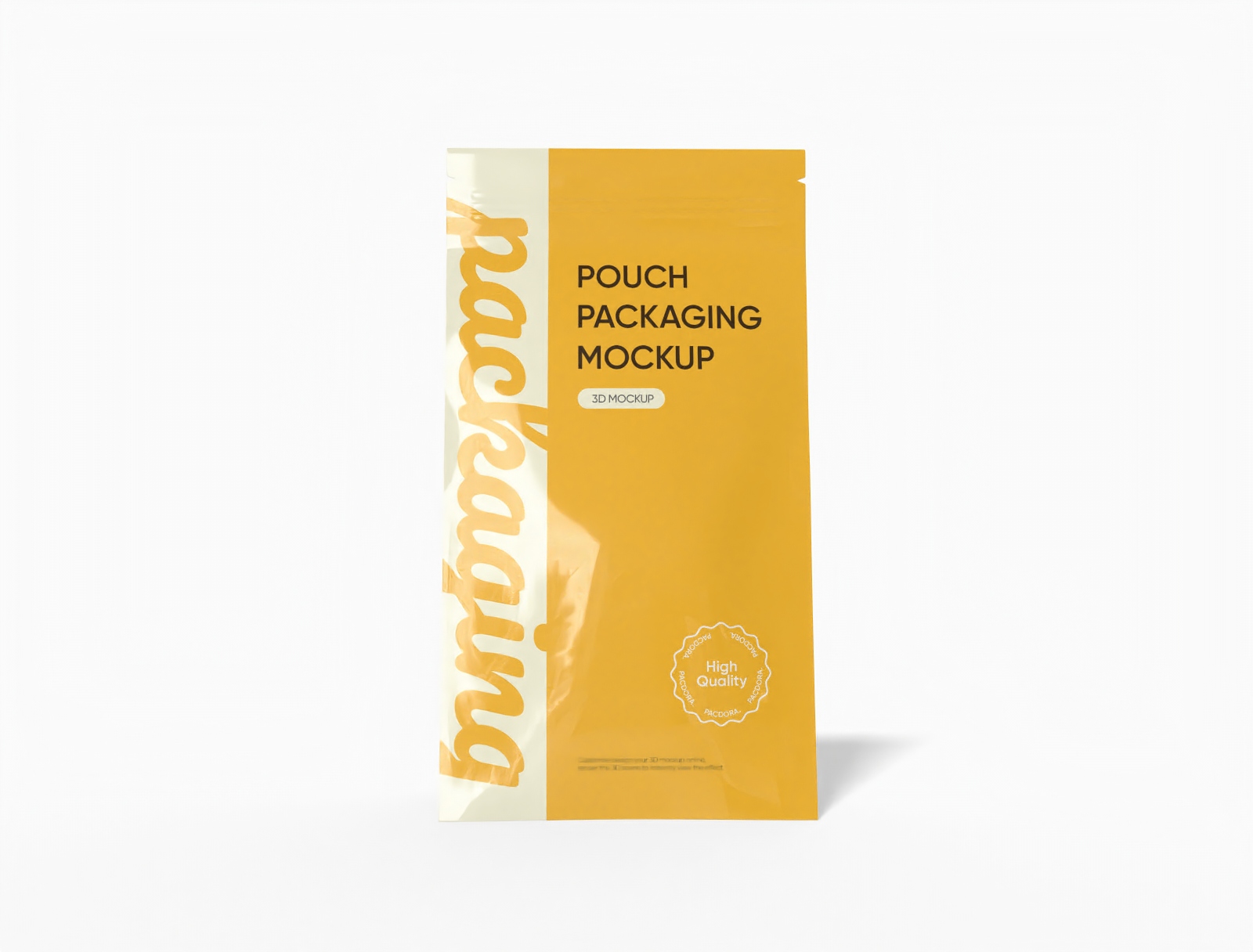Pouch packaging mockup Pouch packaging mockup