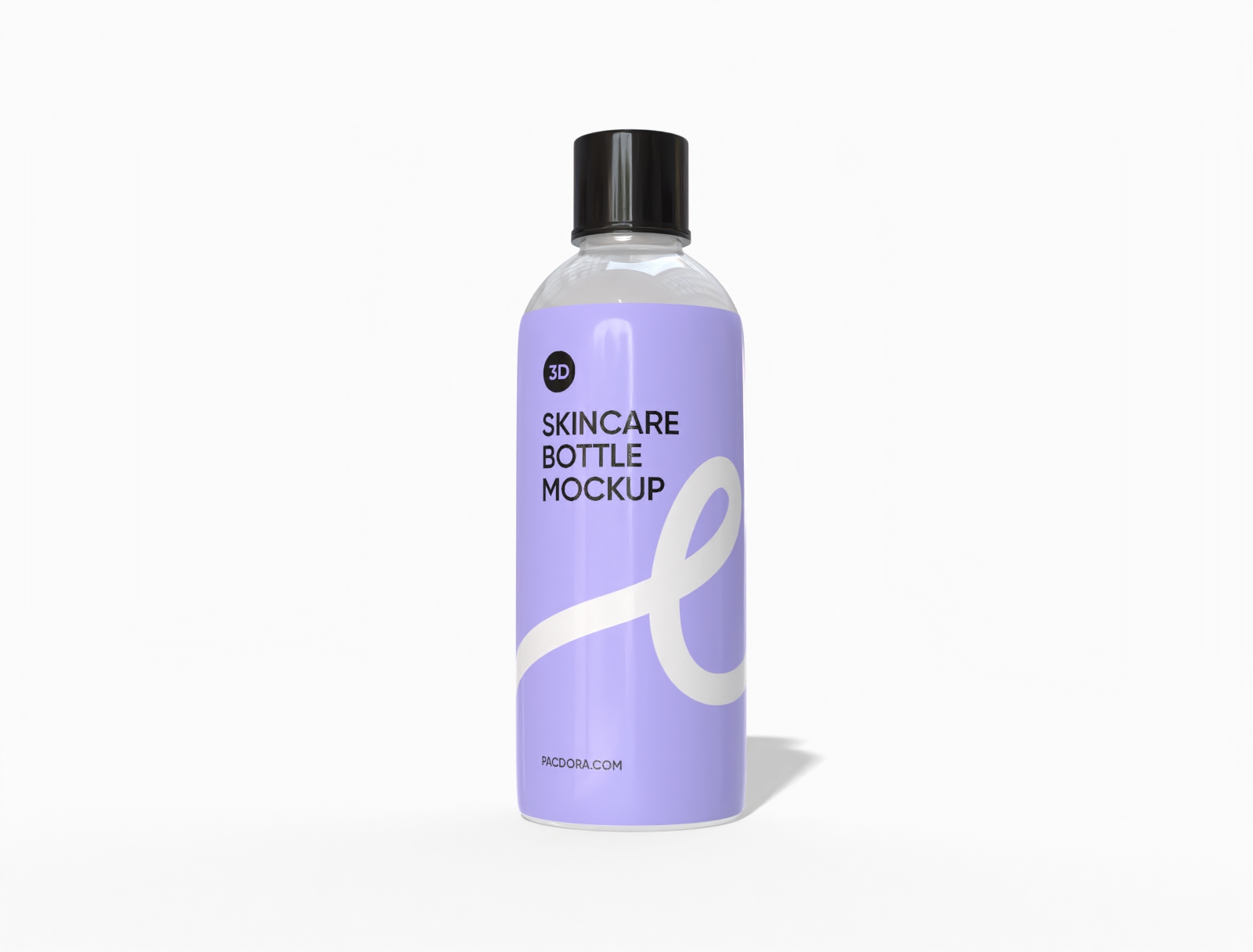 100 ml skincare bottle mockup