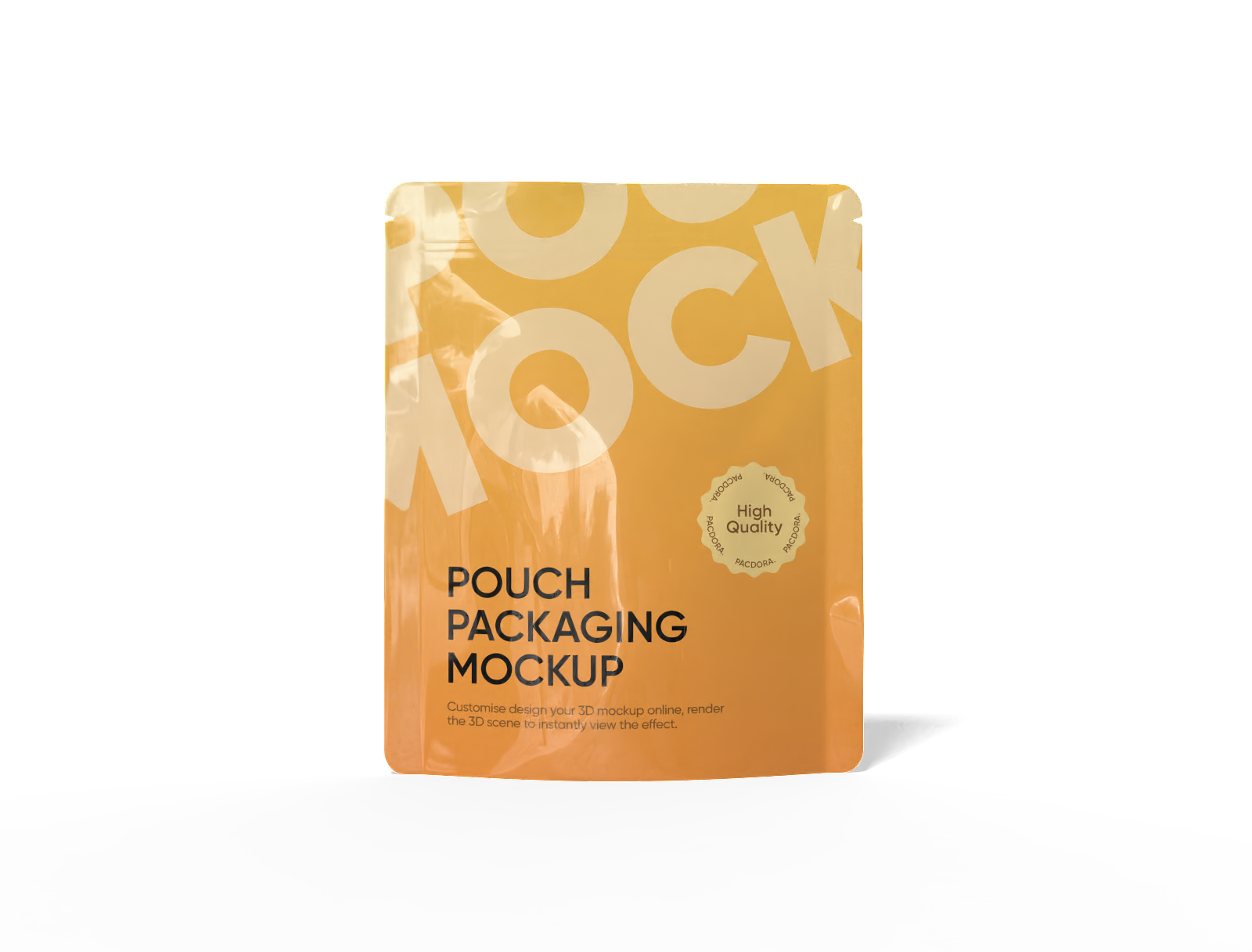 × pouch packaging mockup