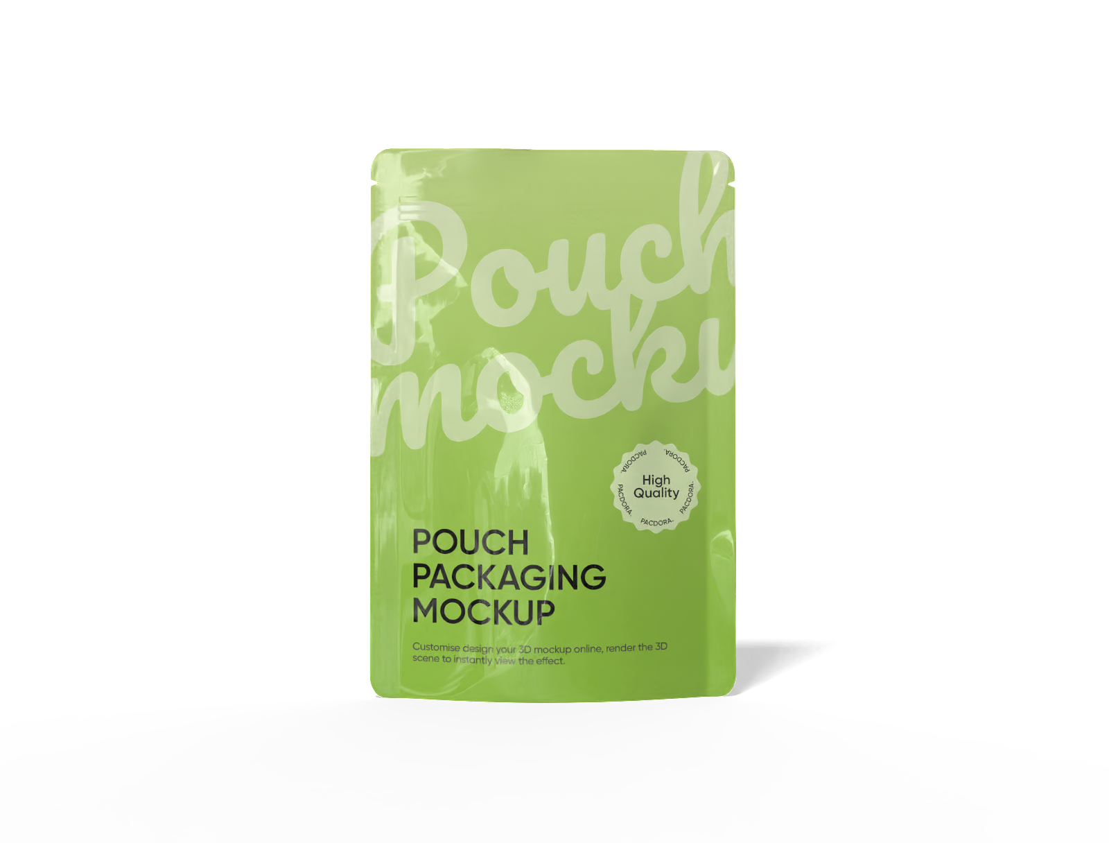 18 × 27 pouch packaging mockup