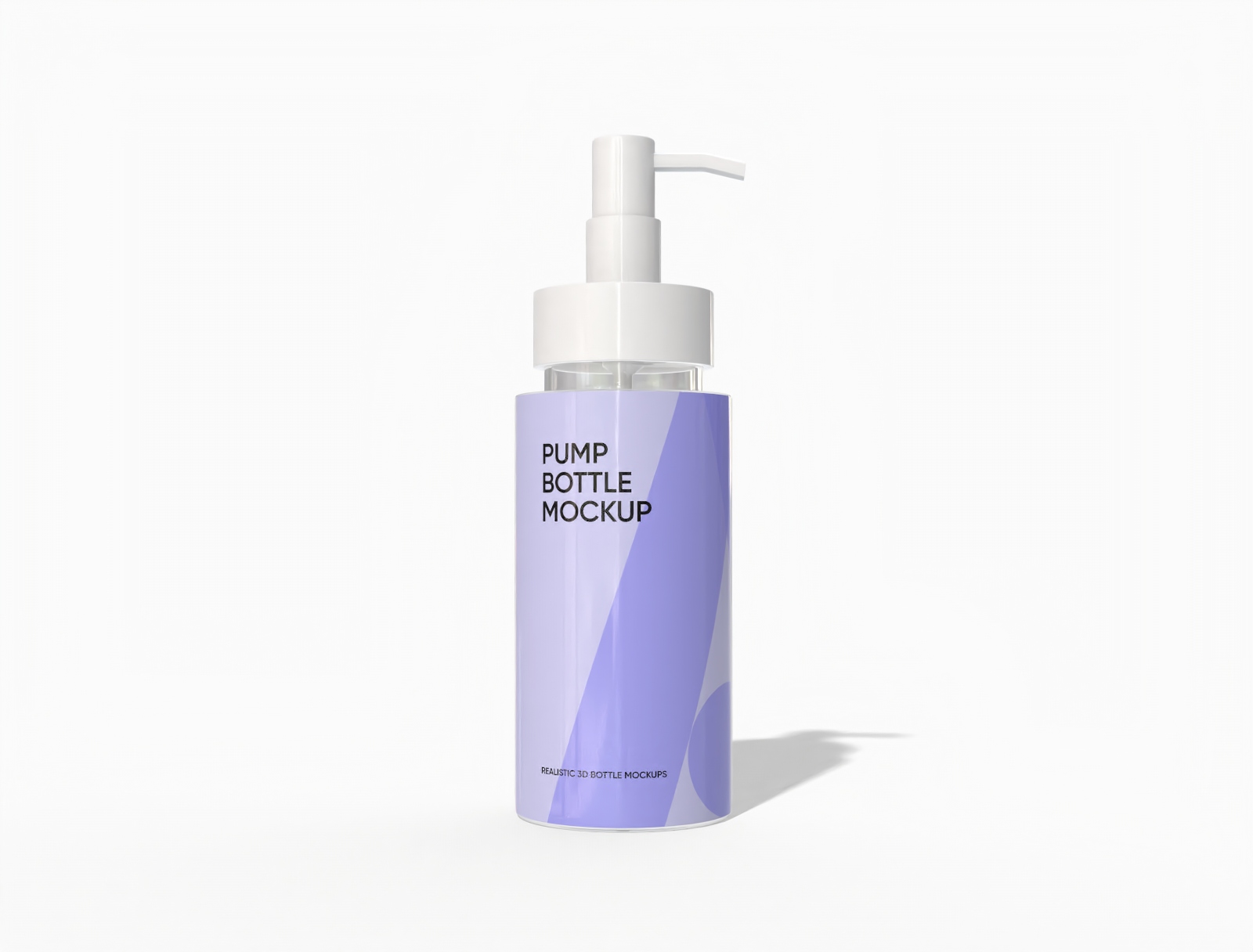 100 ml pump bottle mockup