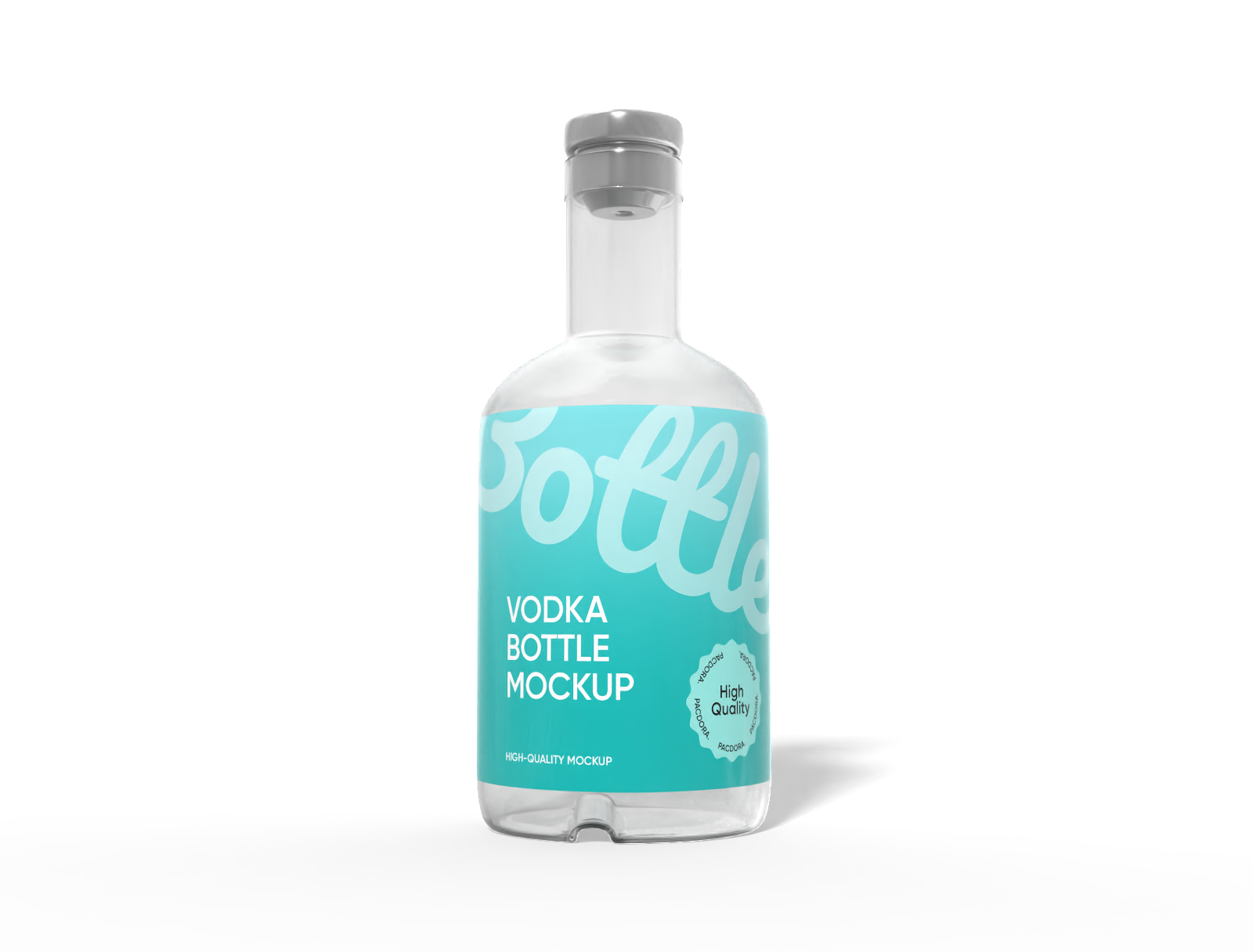 350 ml vodka bottle mockup