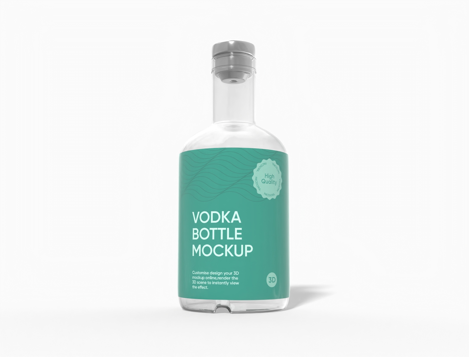 350 ml whisky glass bottle mockup