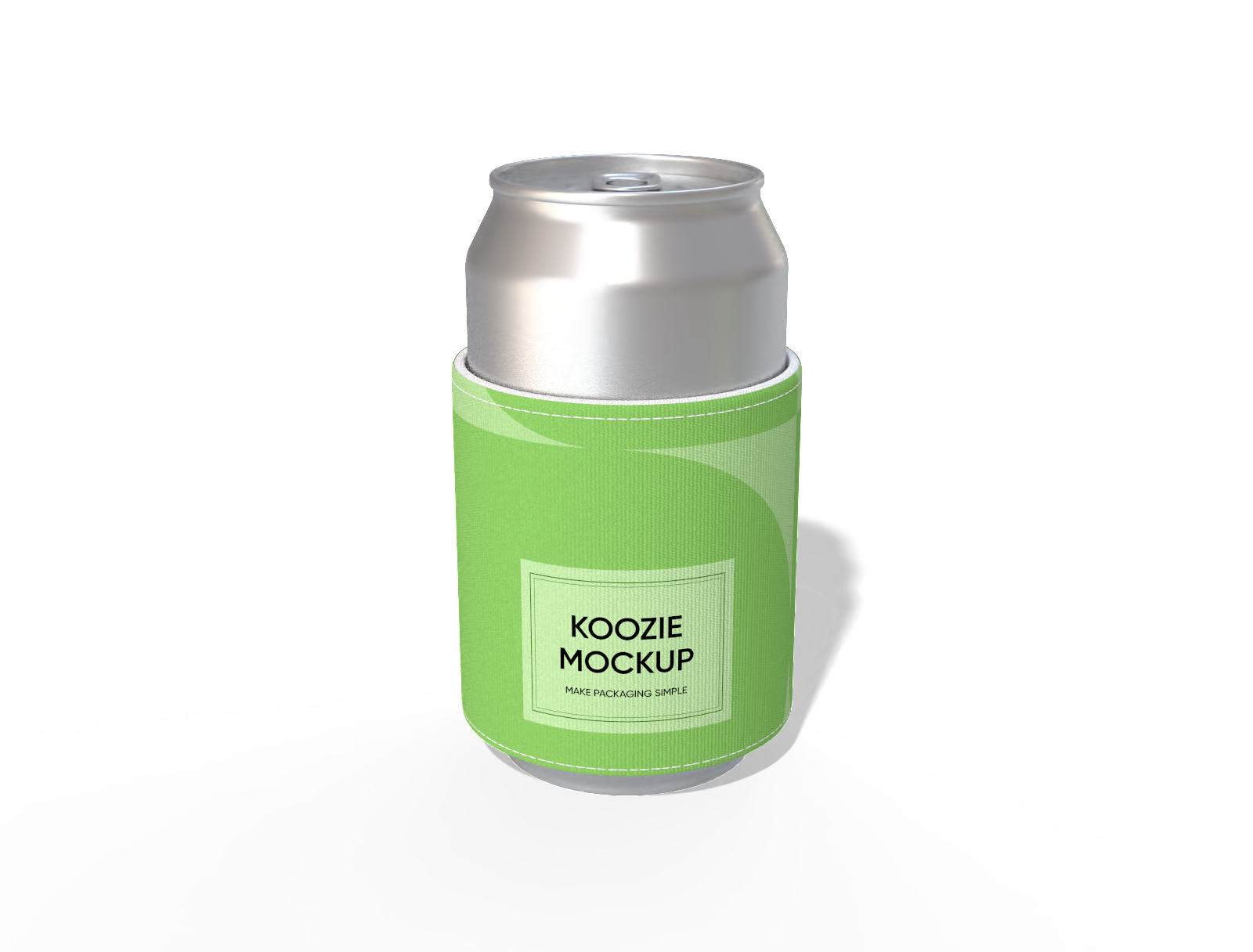 Short can koozie mockup