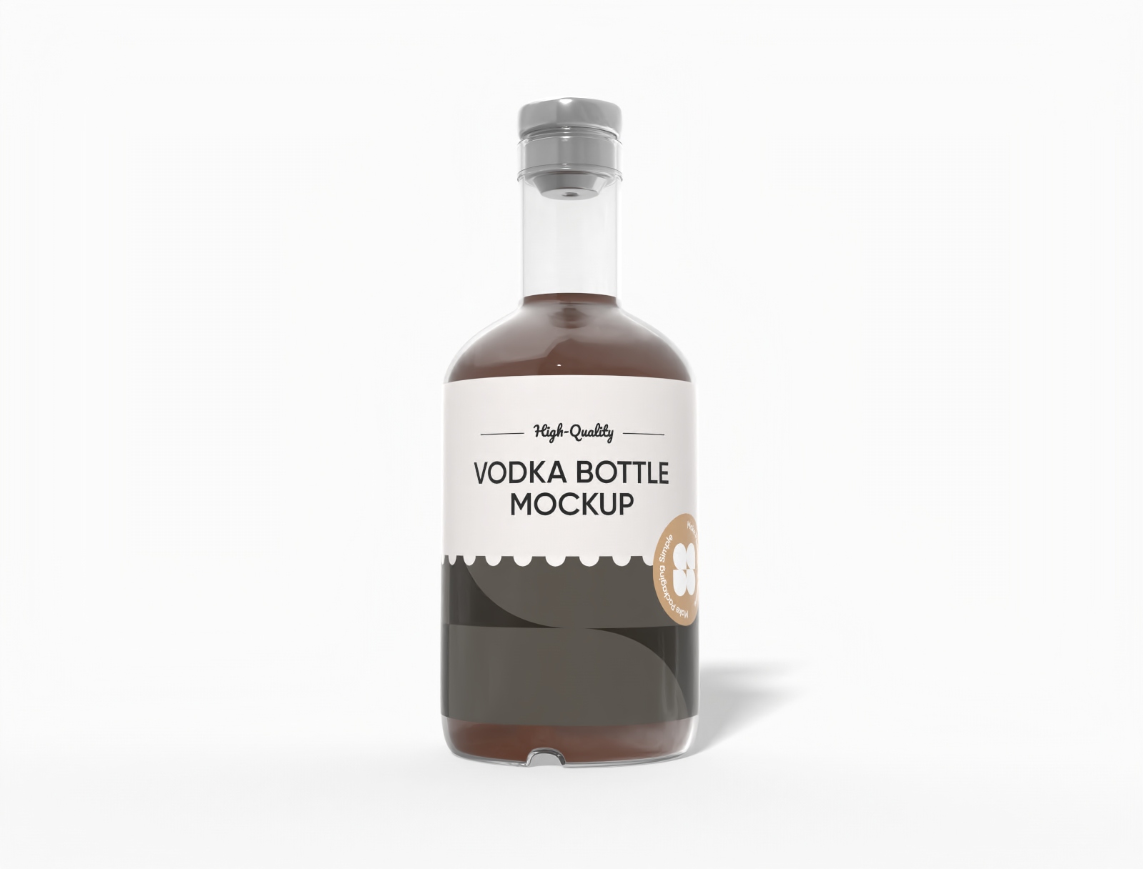 500 ml liquor Bottle Mockup