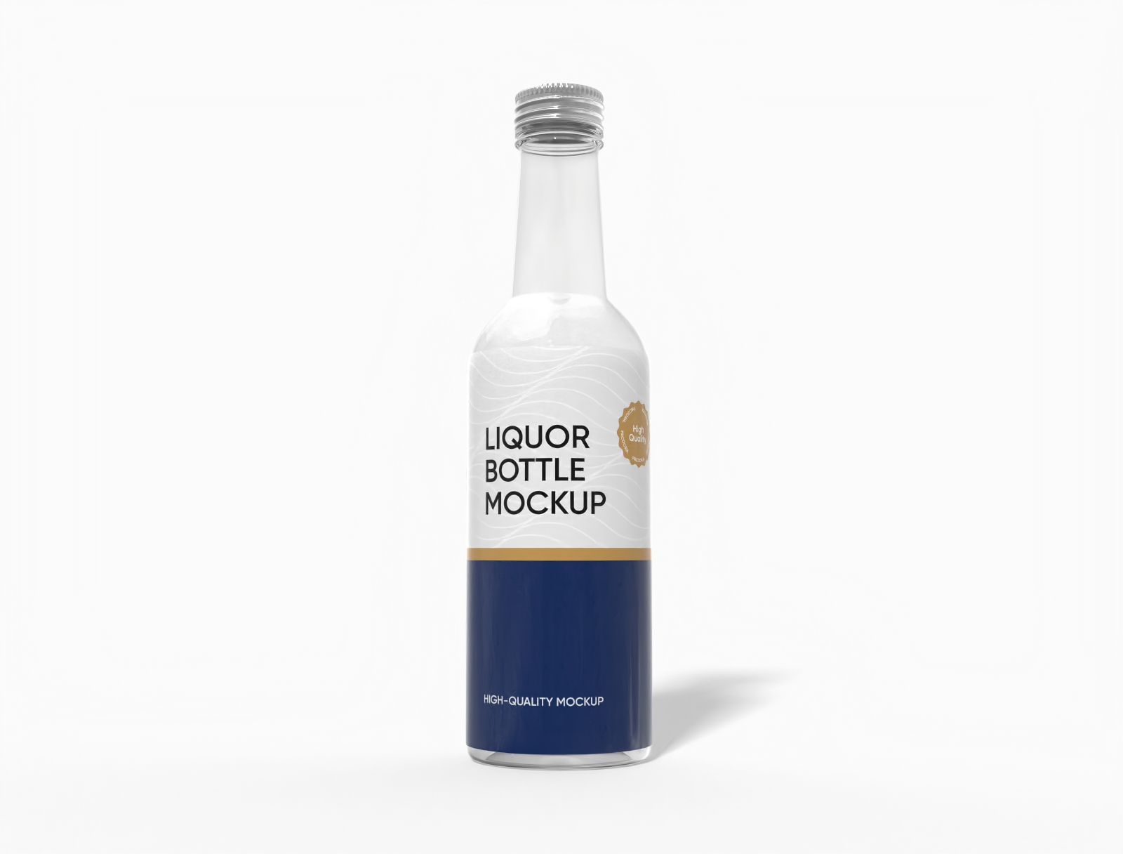 360 ml liquor Bottle Mockup