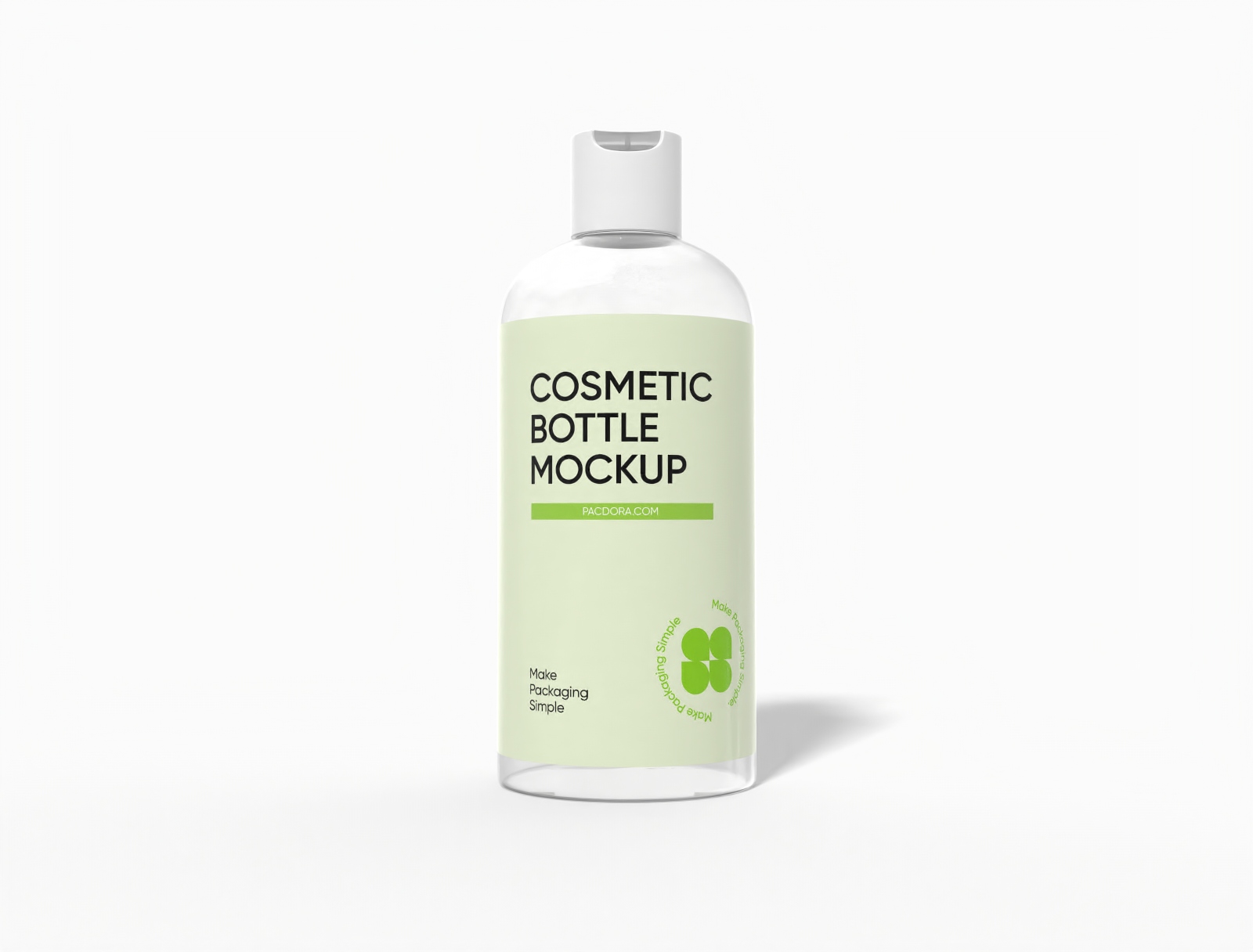 500 ml cosmetic bottle mockup