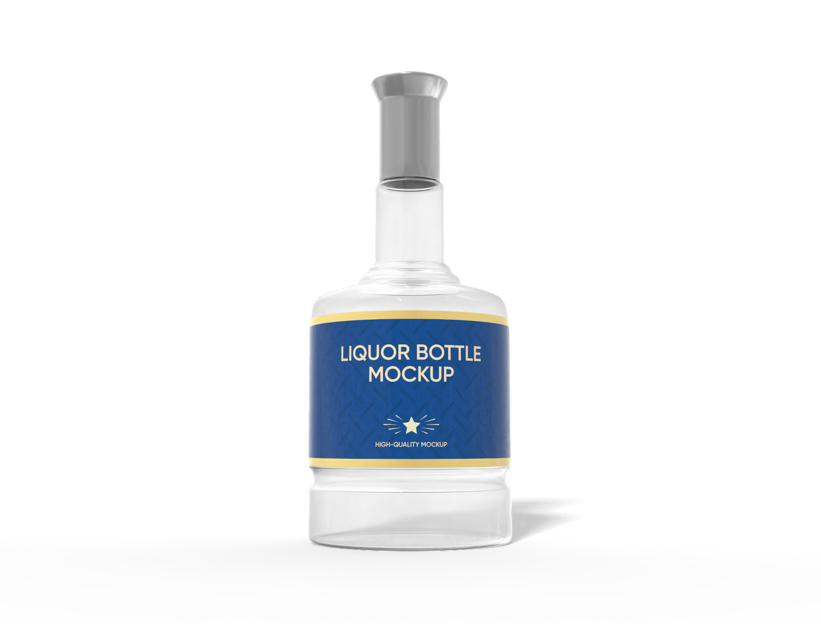1 L gin bottle mockup