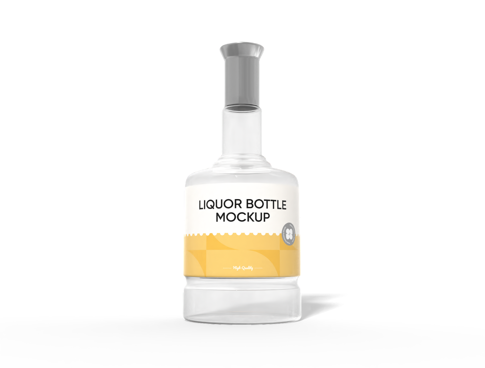 500 ml whisky bottle mockup