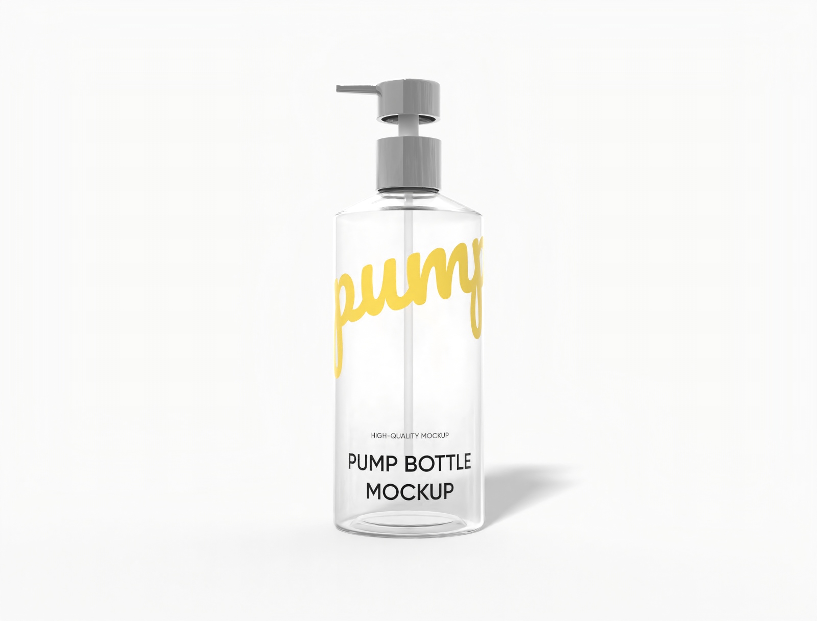200 ml cosmetic pump bottle mockup