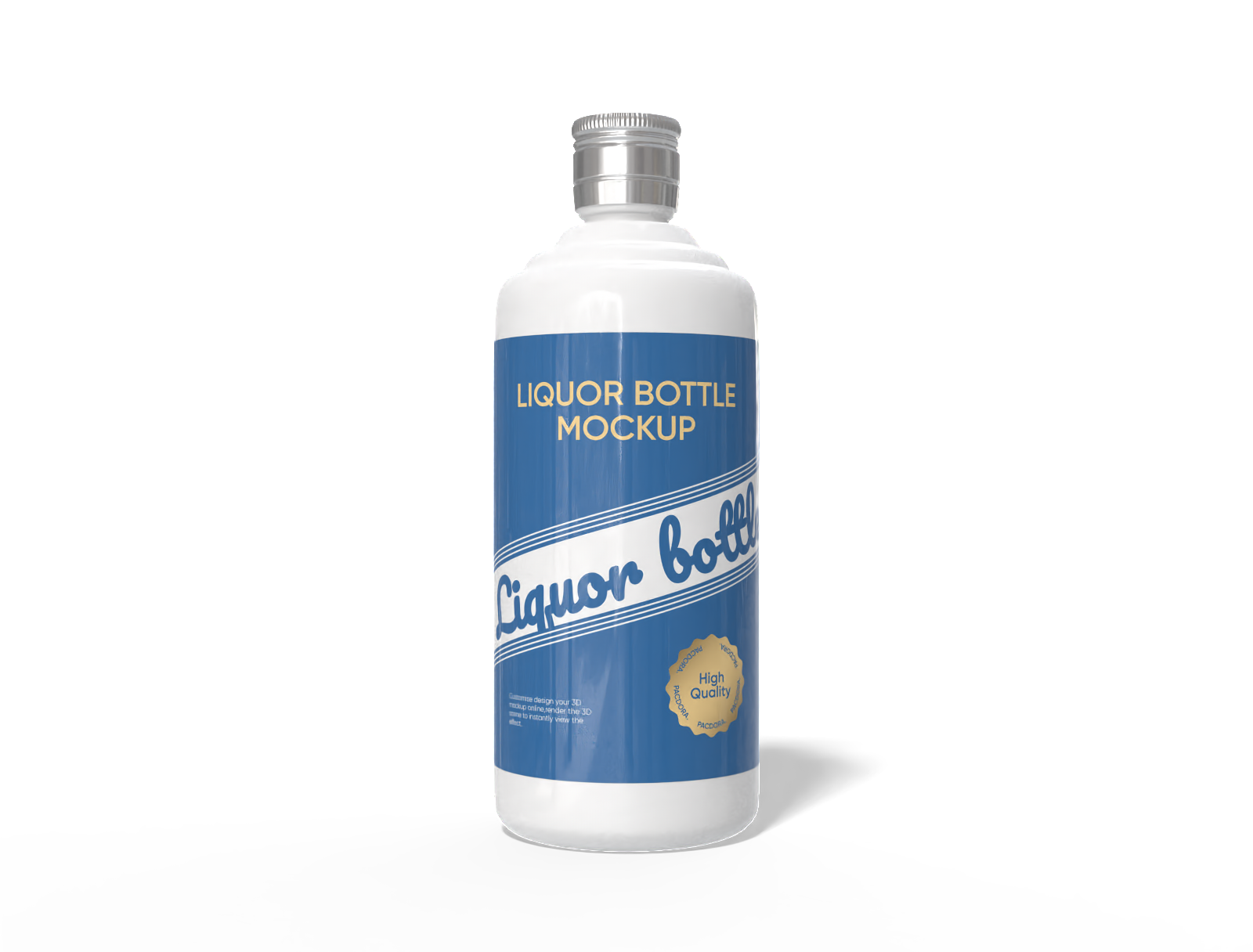 500 ml liquor bottle mockup