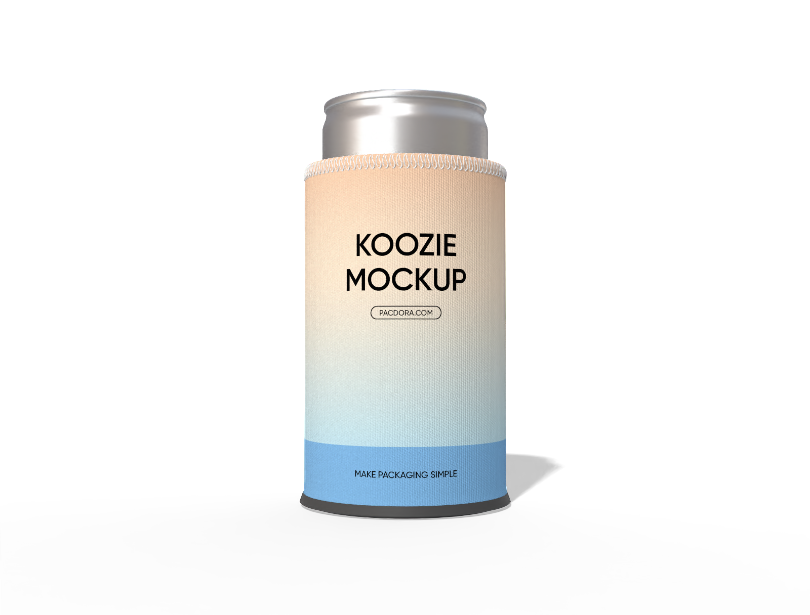 Tall can koozie mockup