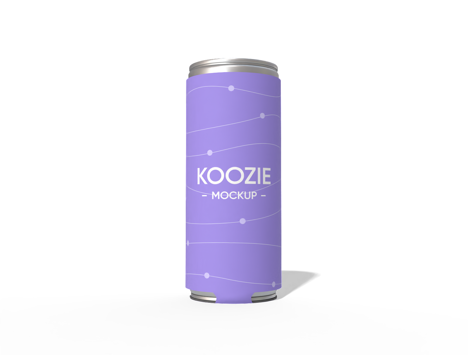 Tall can koozie mockup