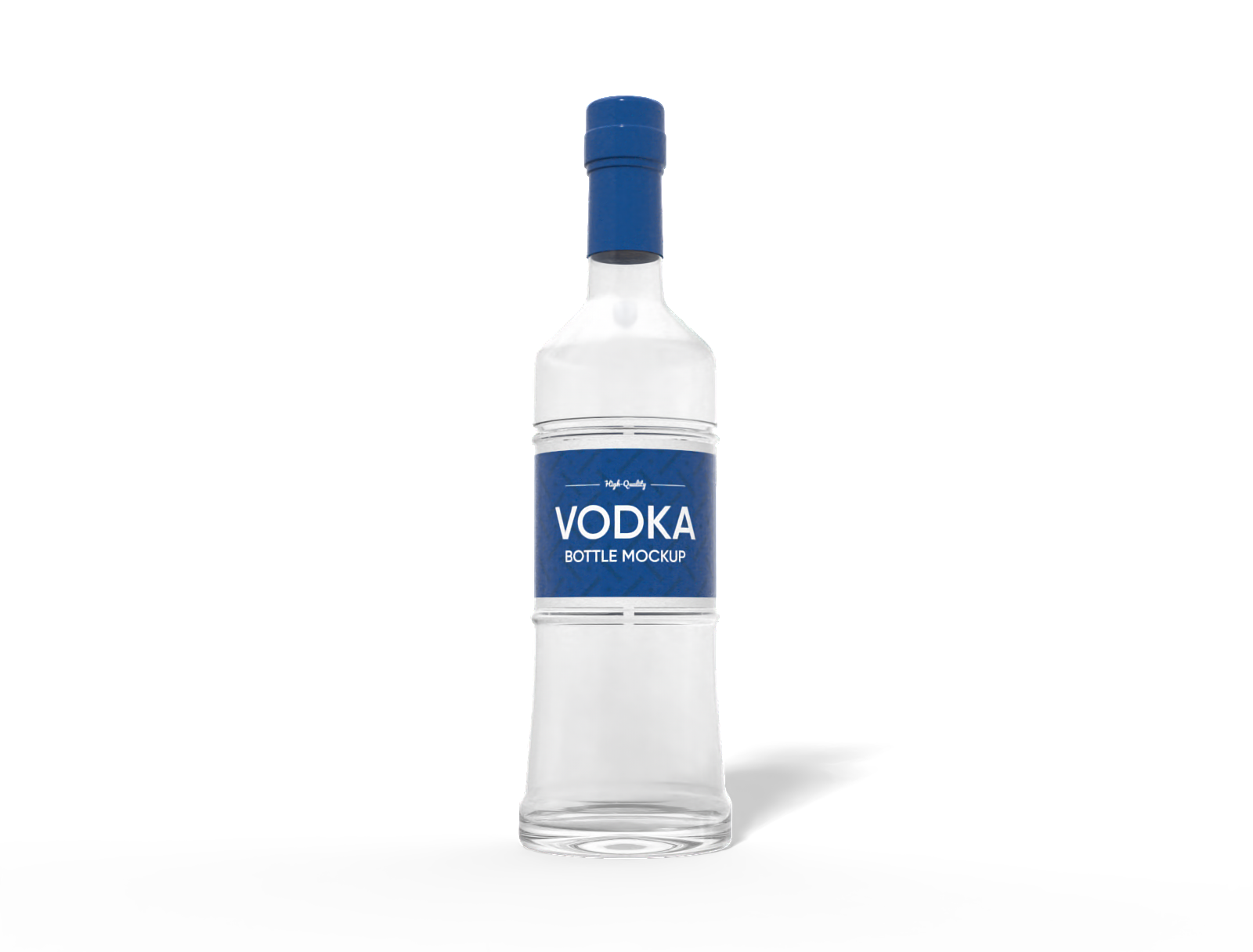 500 ml vodka bottle mockup