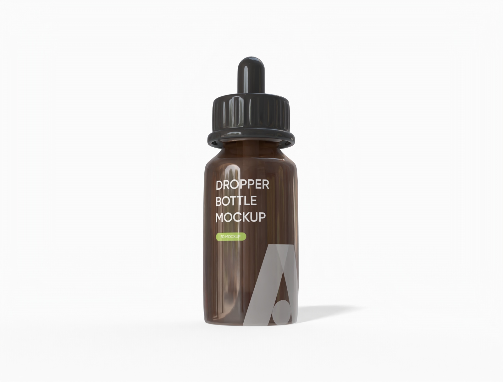 30 ml essential oil dropper bottle mockup