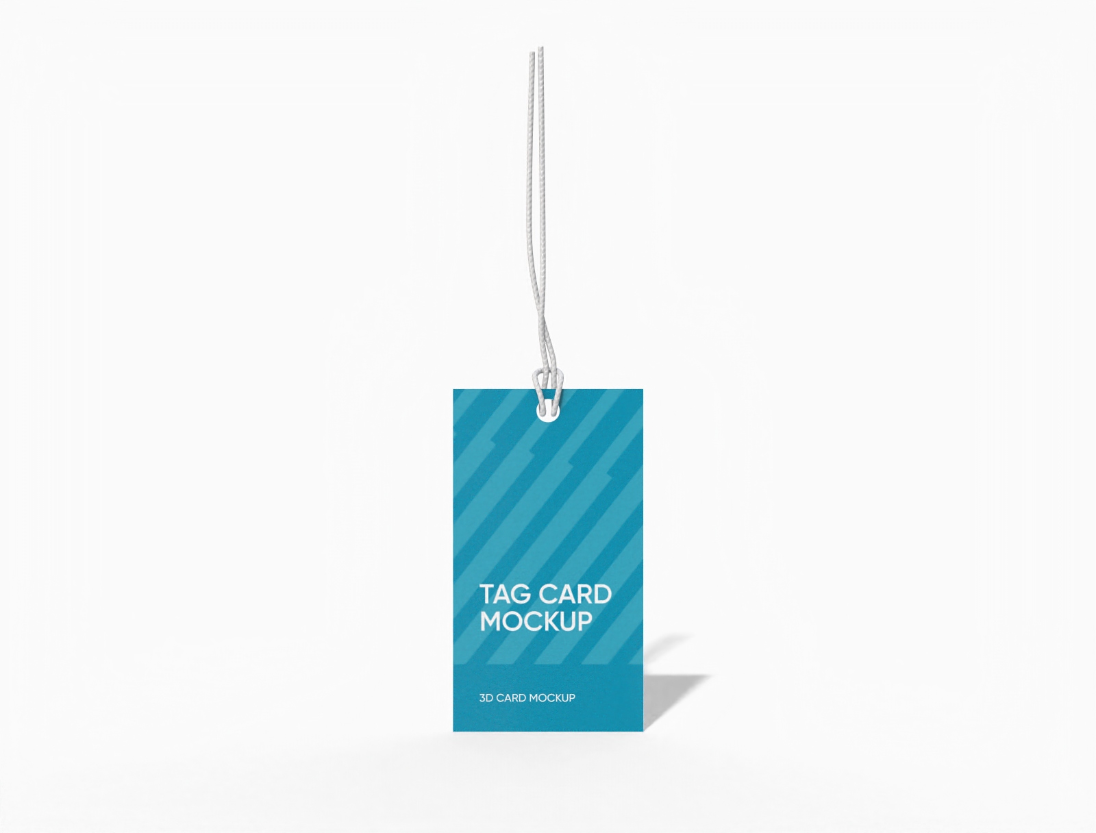 Rectangle clothing tag mockup