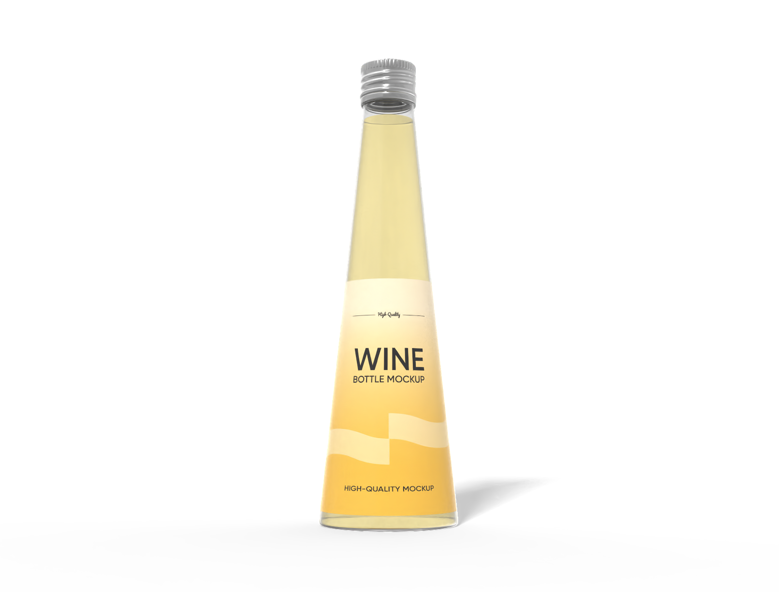Wine bottle mockup