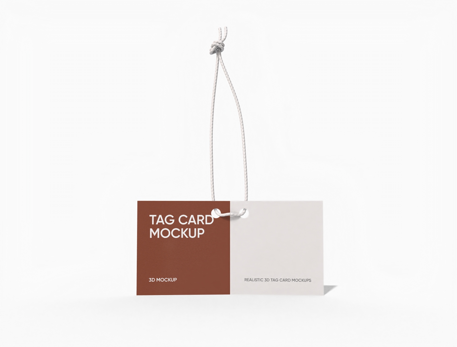 Hanging tag mockup