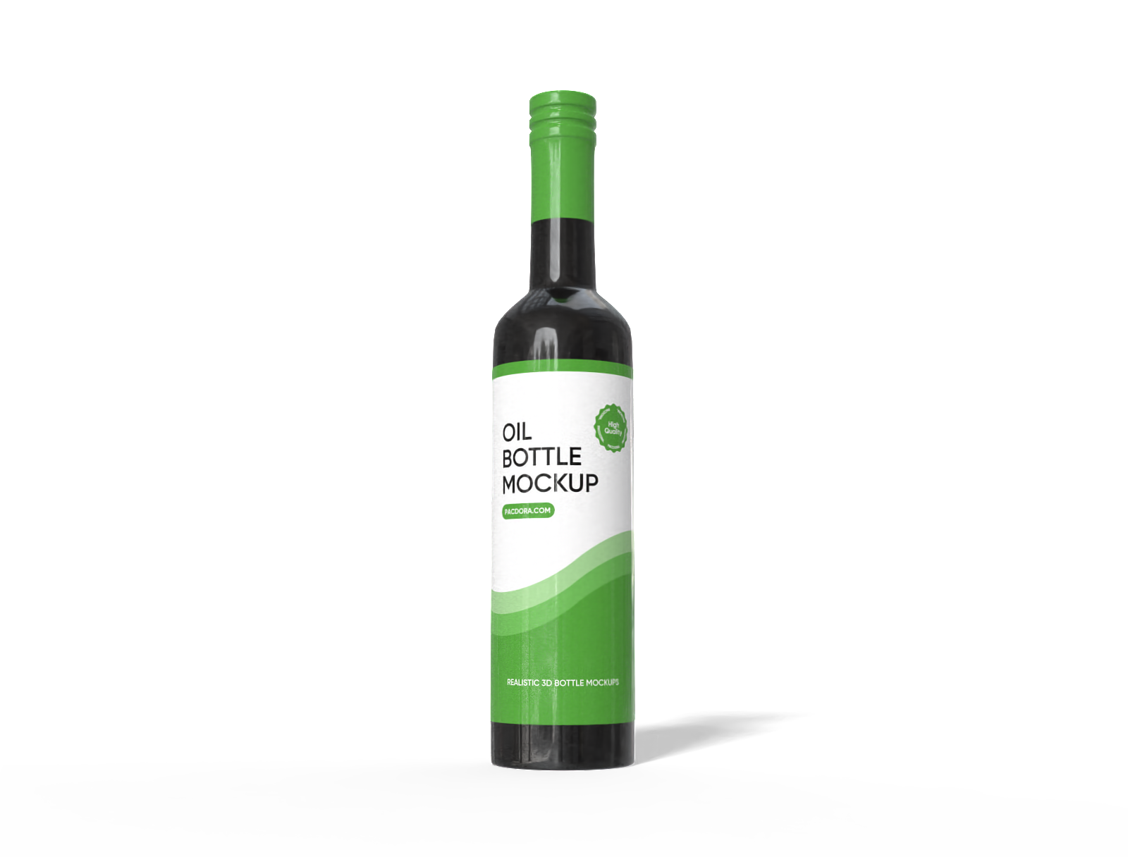 Olive oil bottle mockup