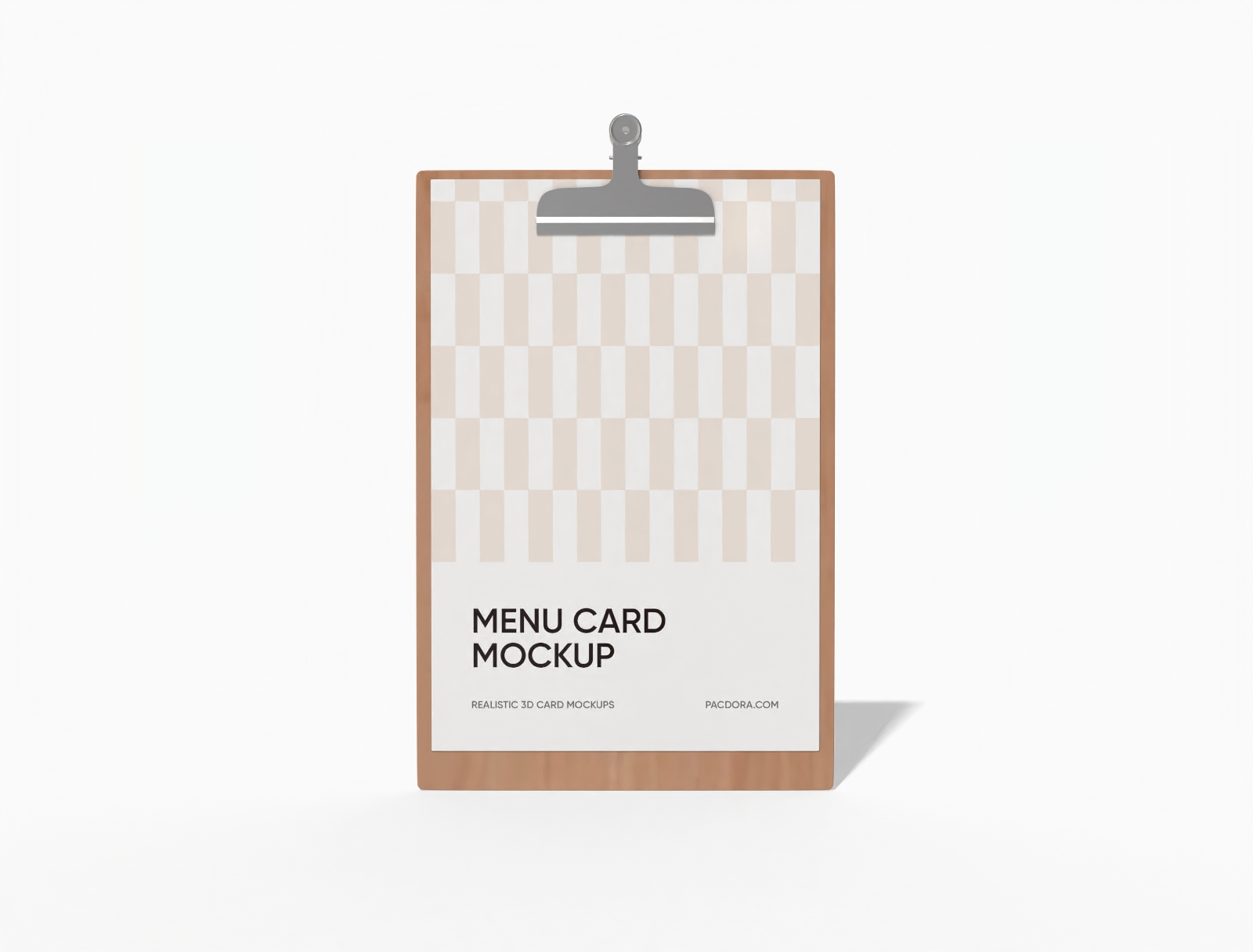 A5 menu card mockup