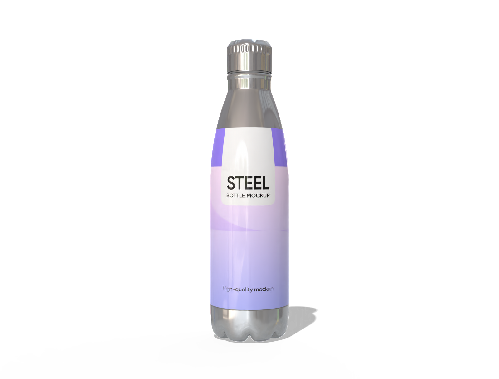 500 ml スチールウォーターボトルモックアップ
