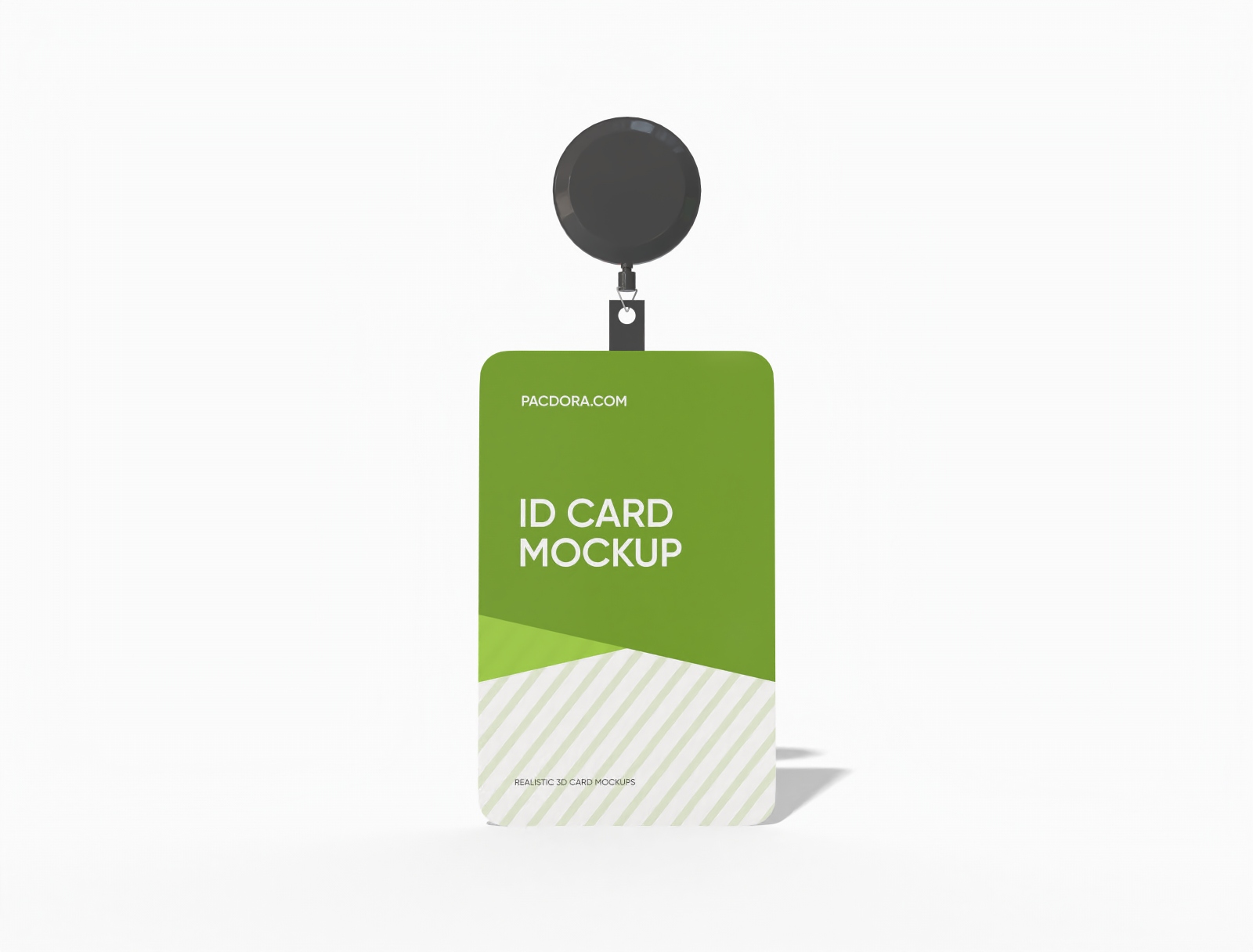 Vertical id card mockup
