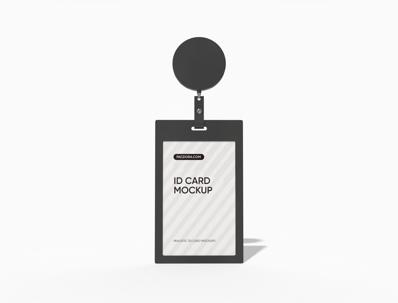 Retractable id card mockup