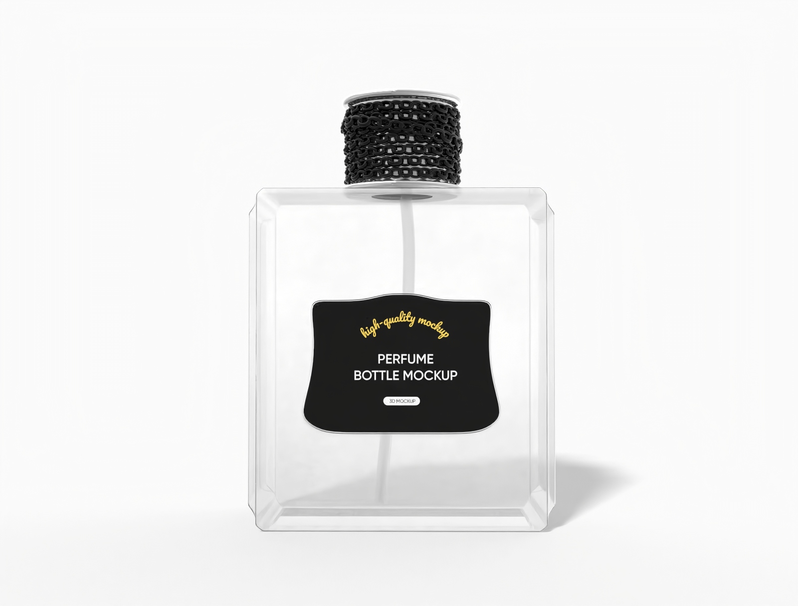 100 ml perfume bottle mockup