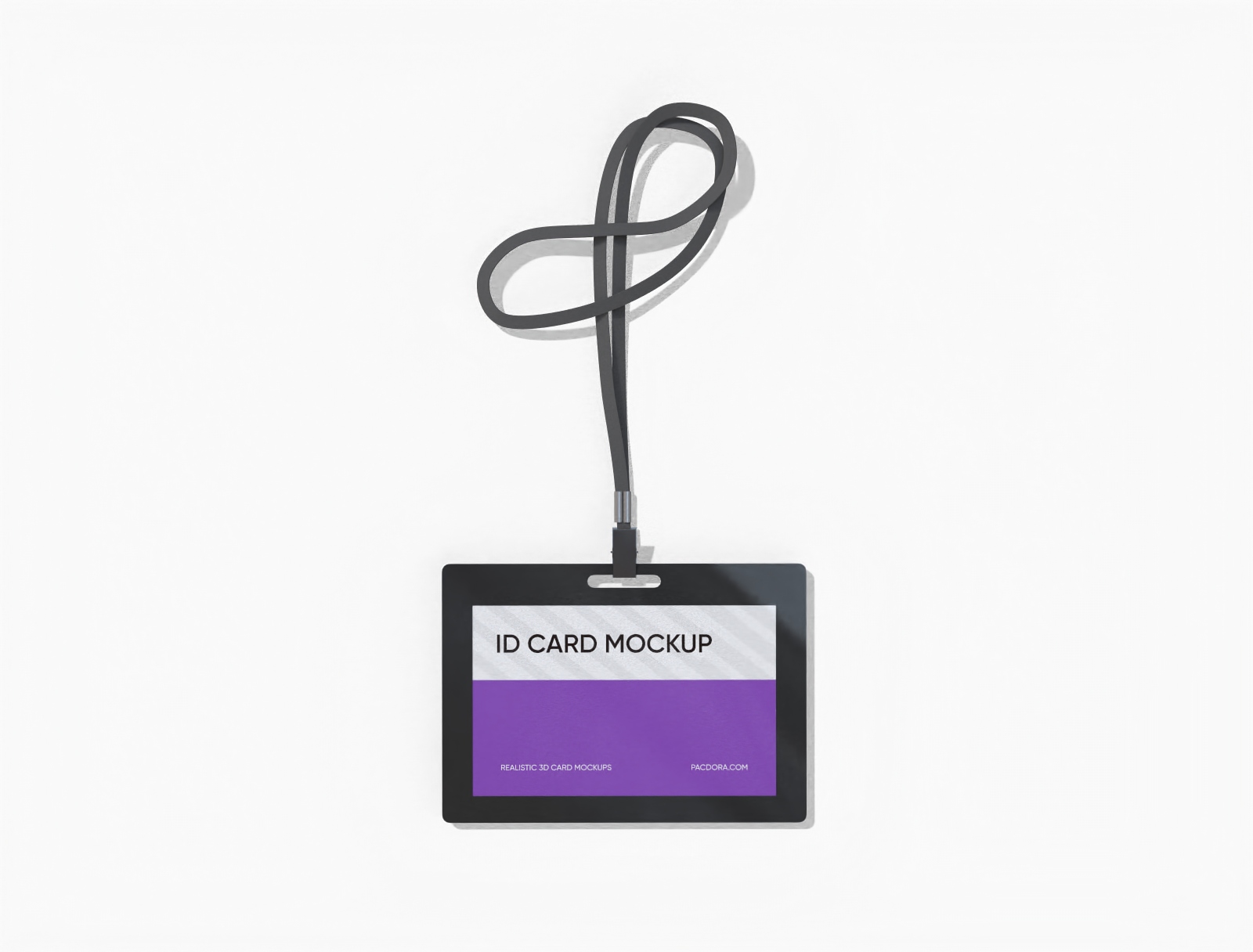 Plastic id card mockup