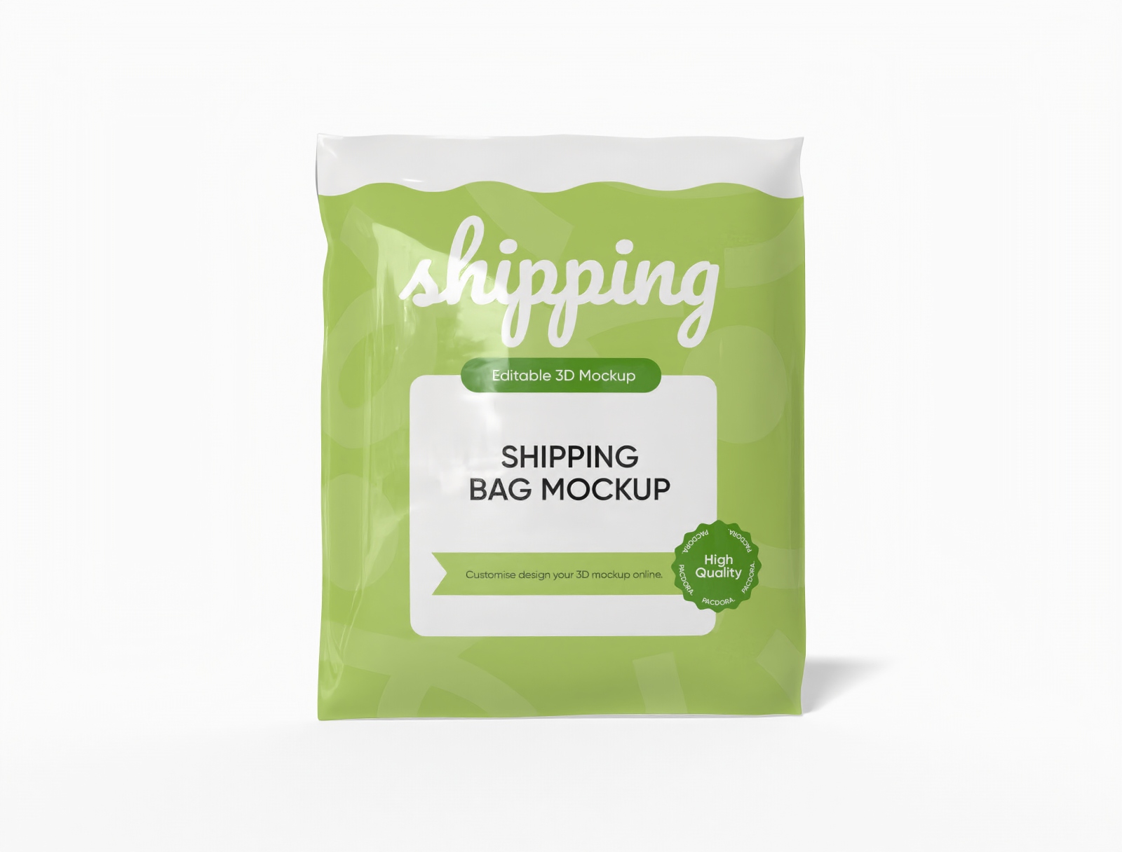 Shipping bag mockup