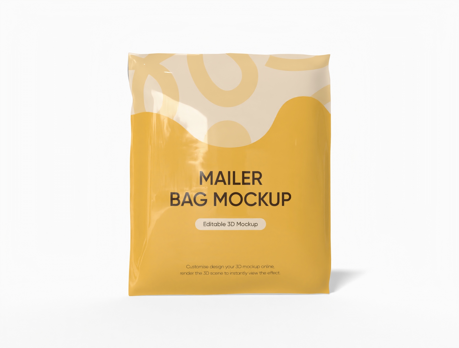 Mailer bag mockup