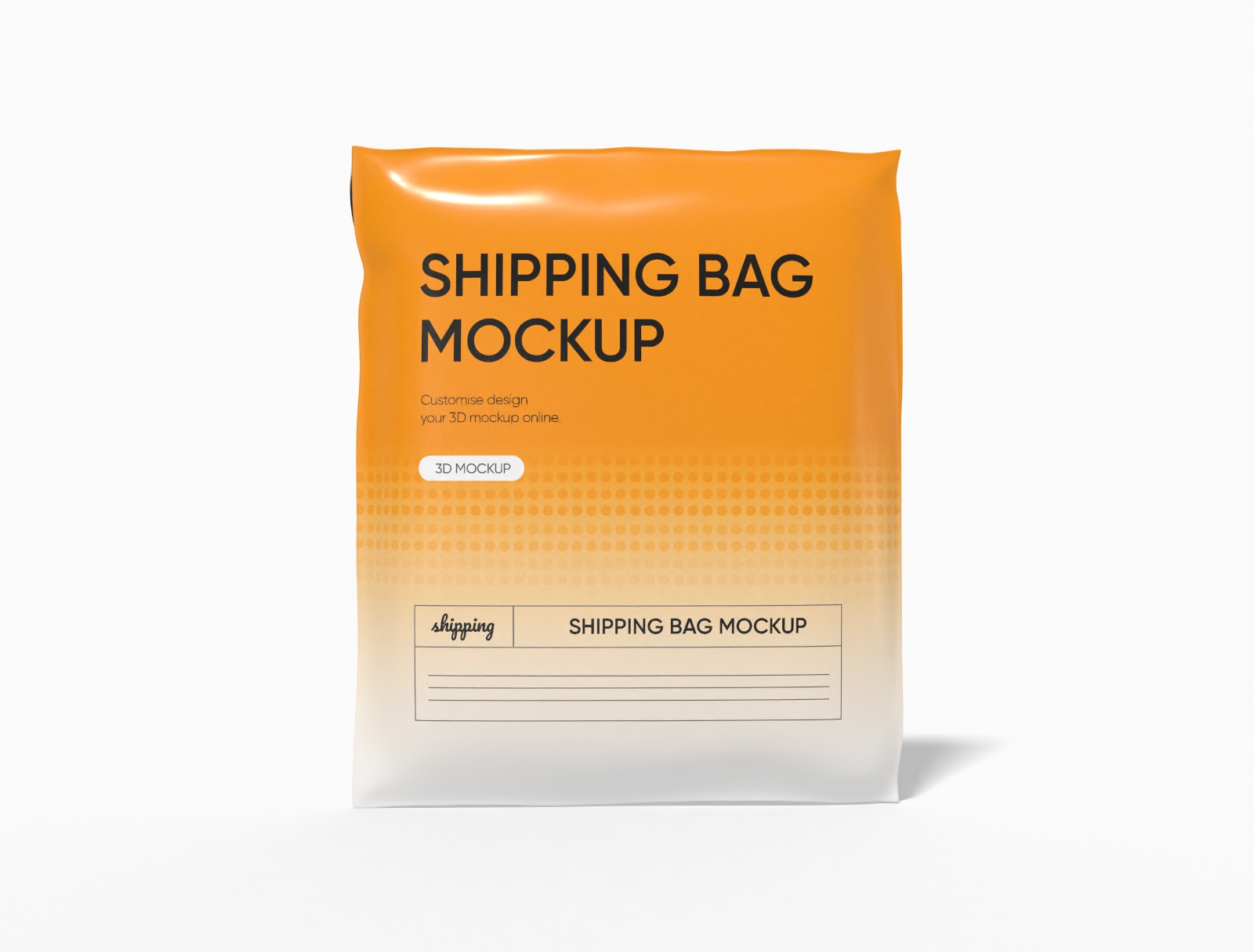 Shipping bag mockup