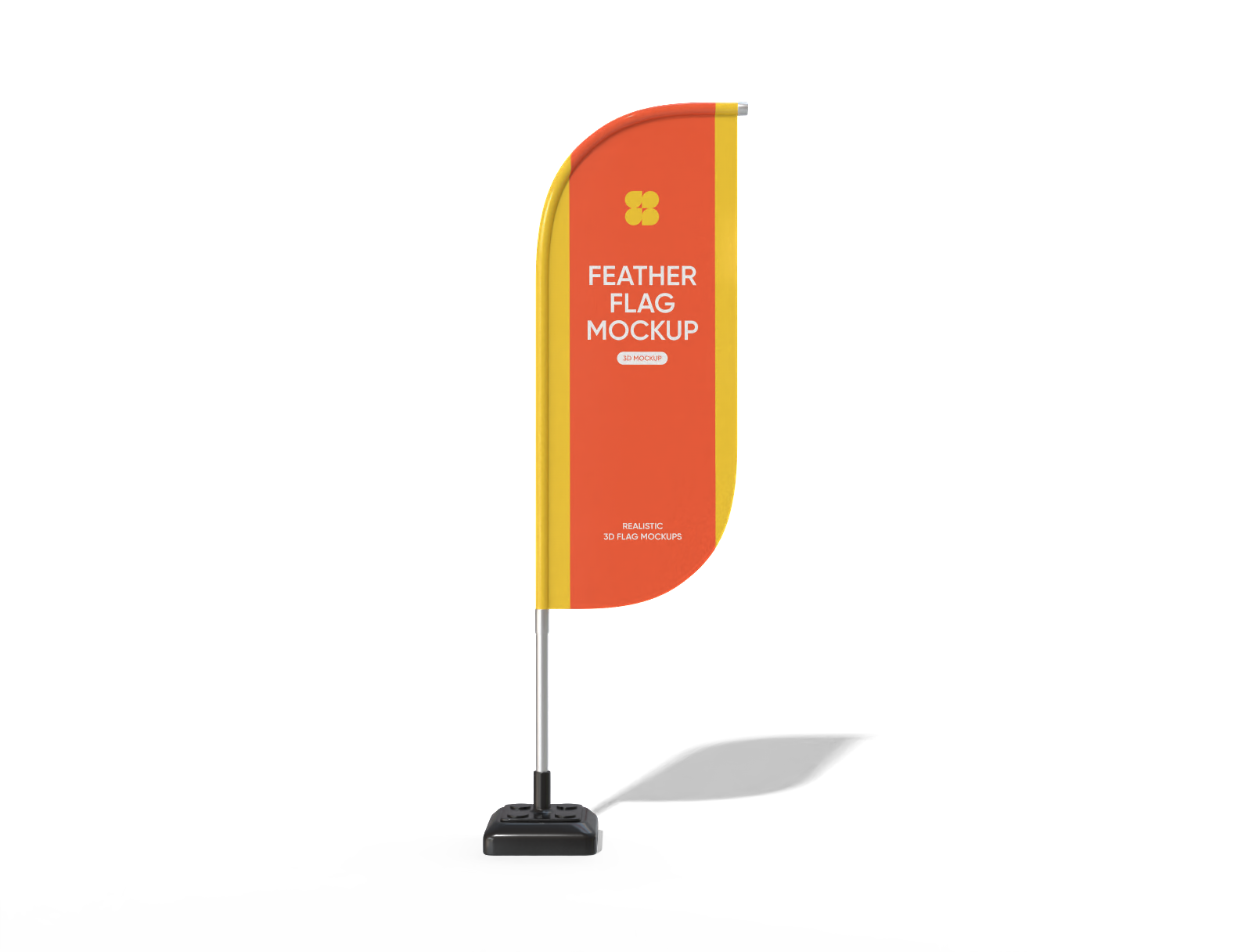 Feather flag mockup