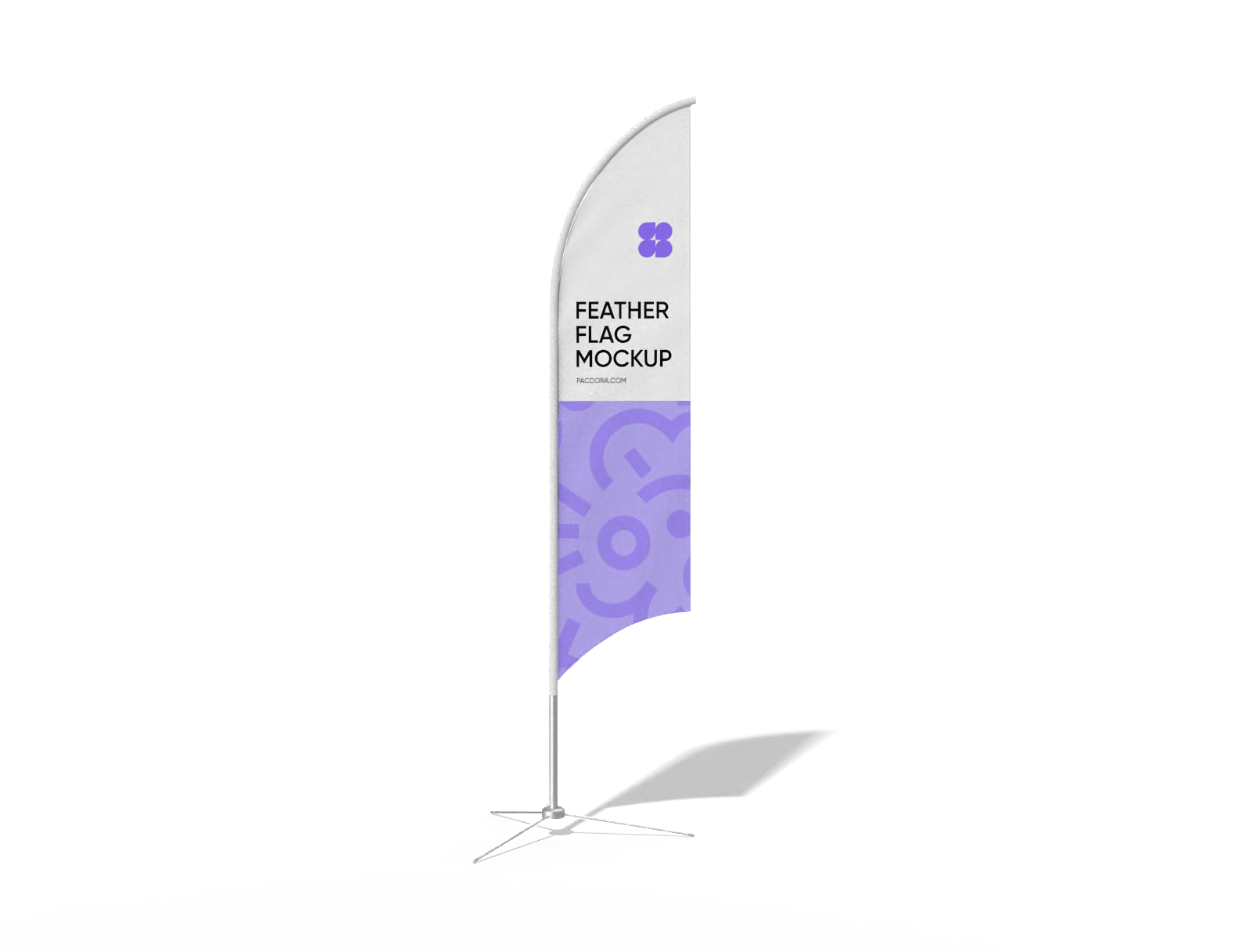 Feather flag mockup