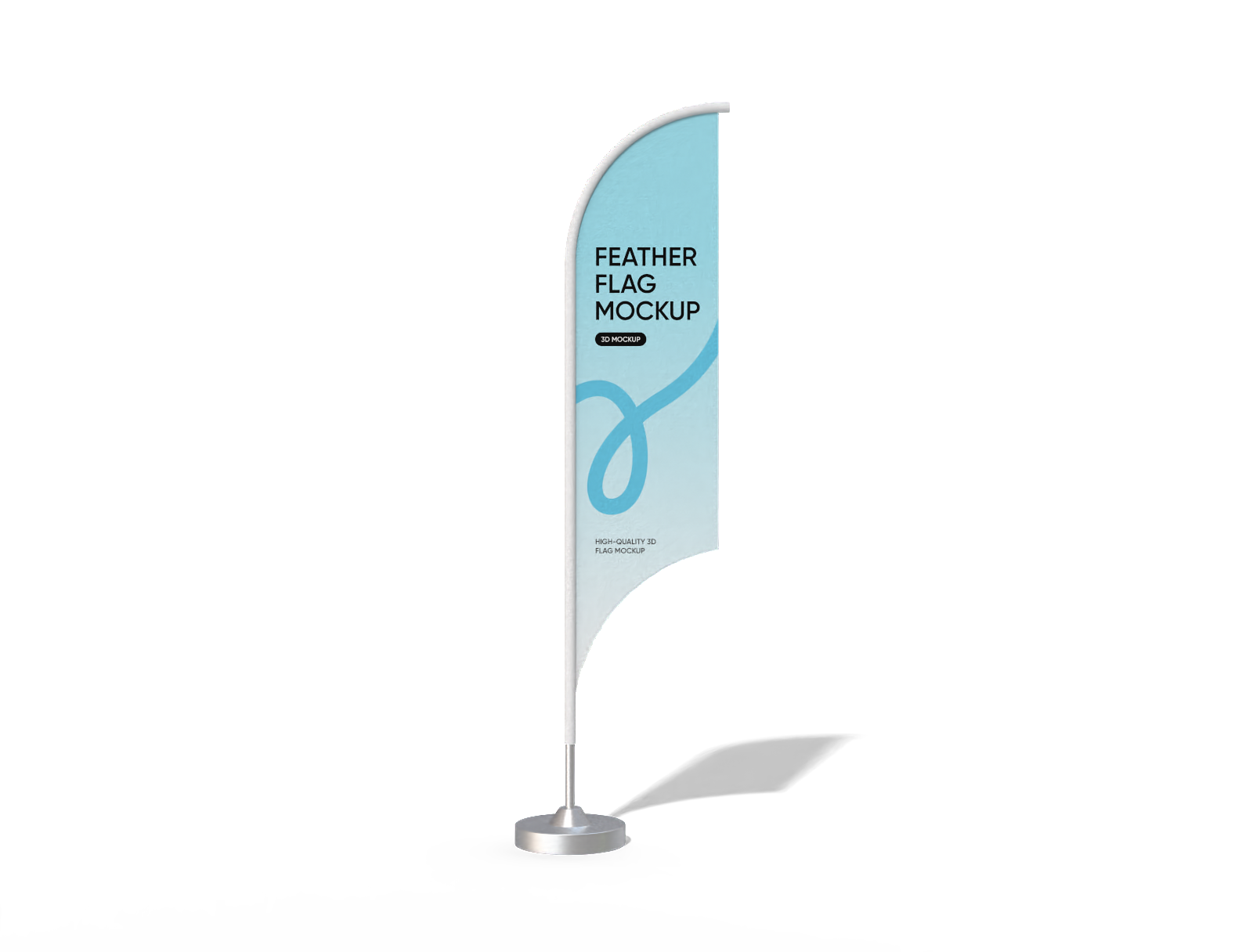 Feather flag mockup