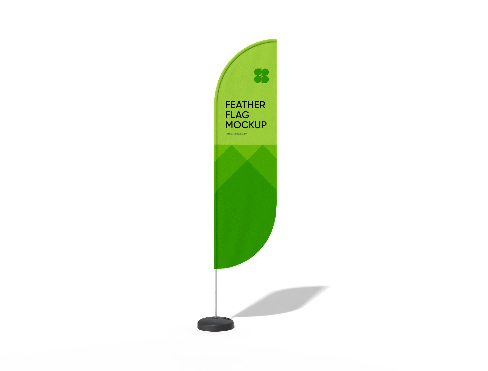 Feather flag mockup