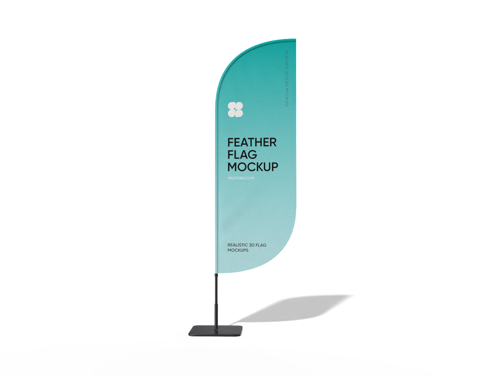 Feather flag mockup