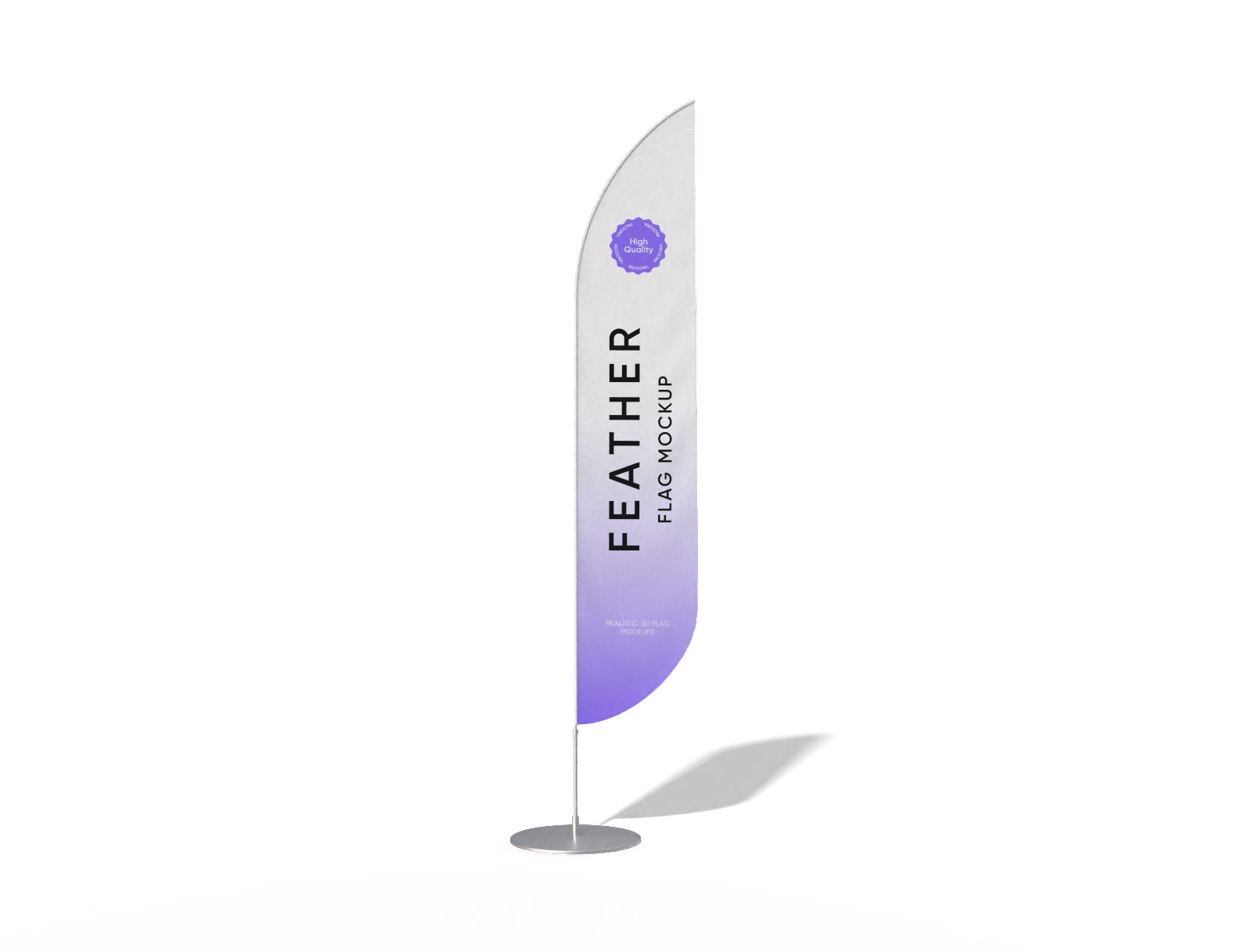 Feather flag mockup