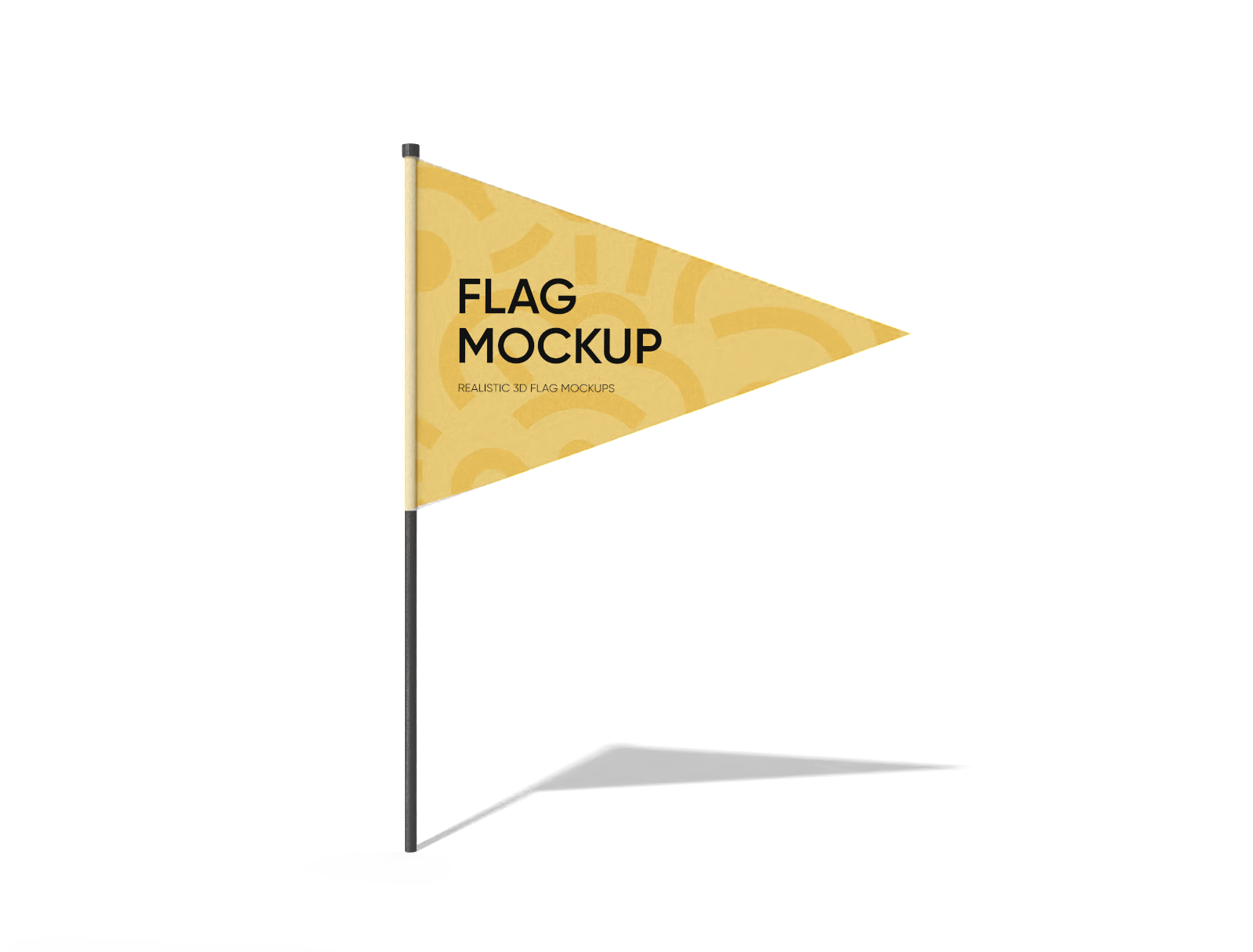 Pennant flag mockup