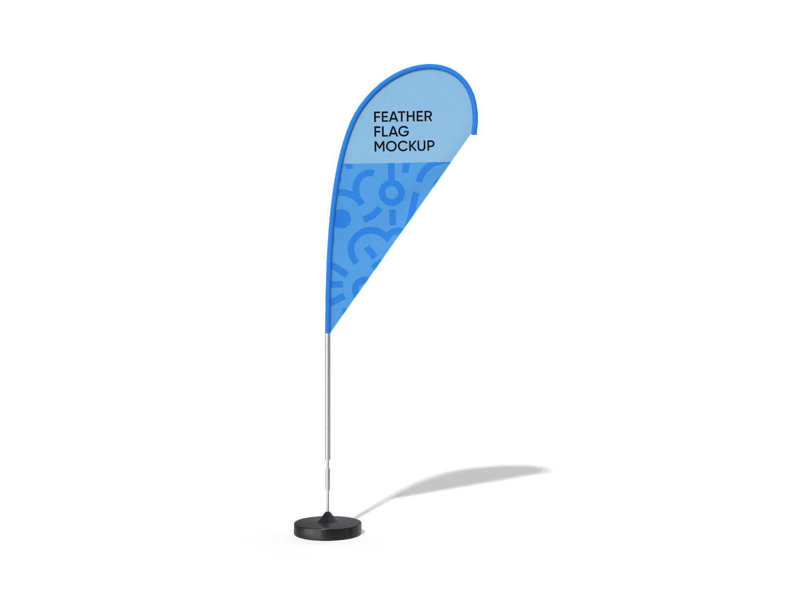 Feather flag mockup