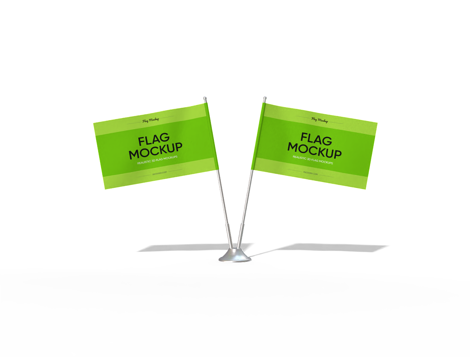 Table flag mockup