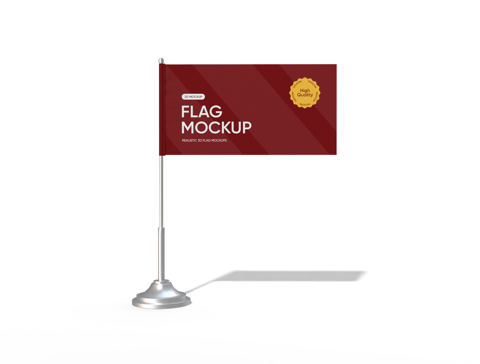 Table flag mockup