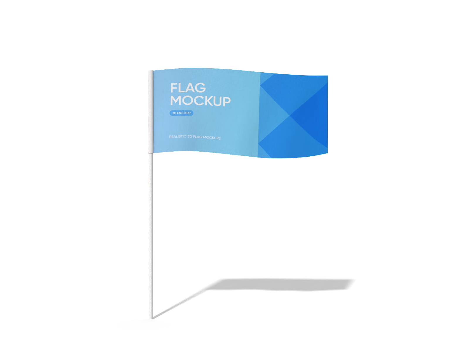 Simple flag mockup