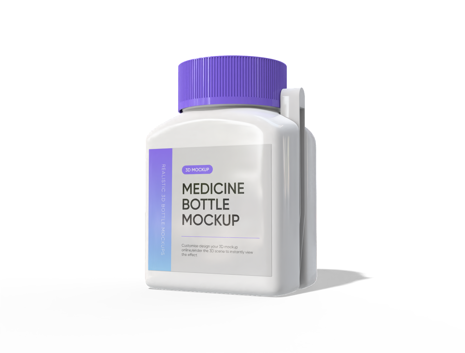 Supplement bottle mockup