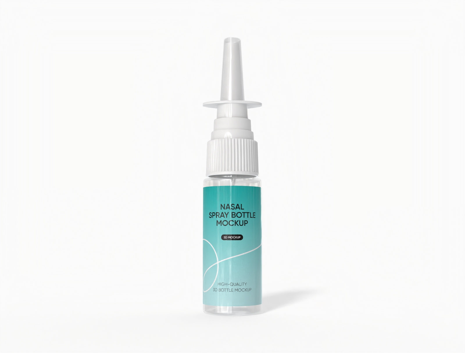 20 ml nasal spray bottle mockup