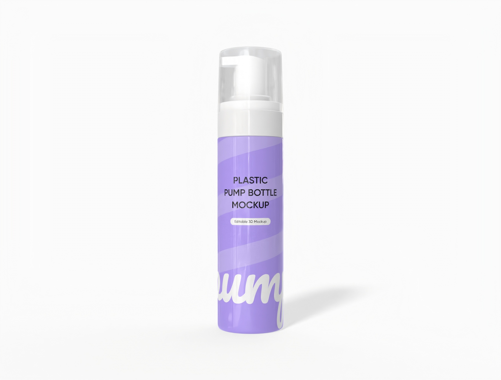 Pump bottle mockup