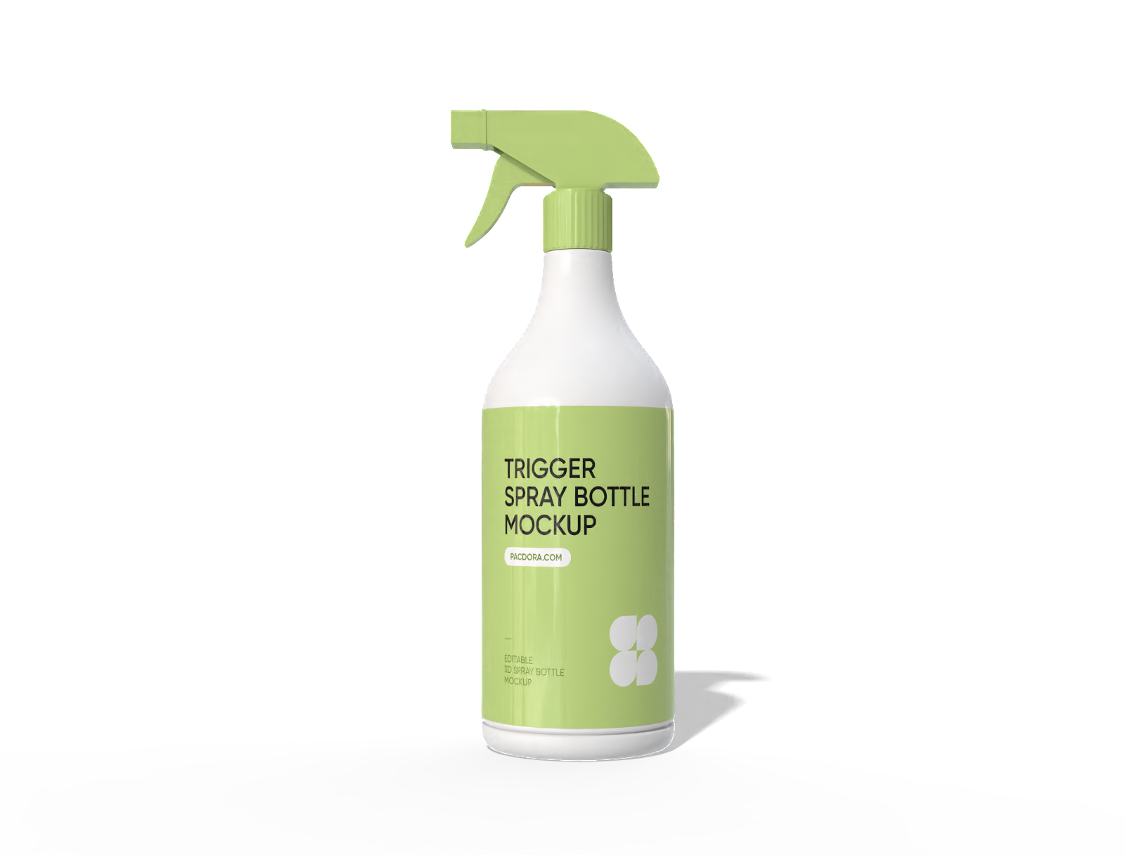 750 ml ホワイトスプレー農薬ボトルモックアップ