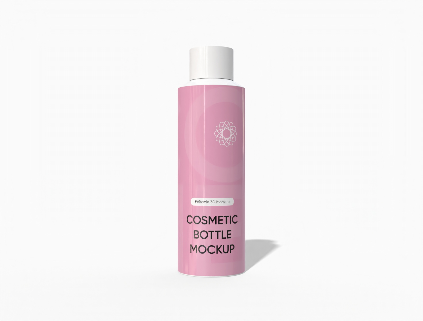 400 ml cosmetic spray bottle mockup