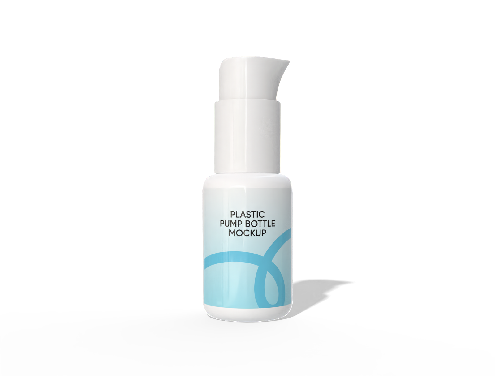 40 ml small pump bottle mockup