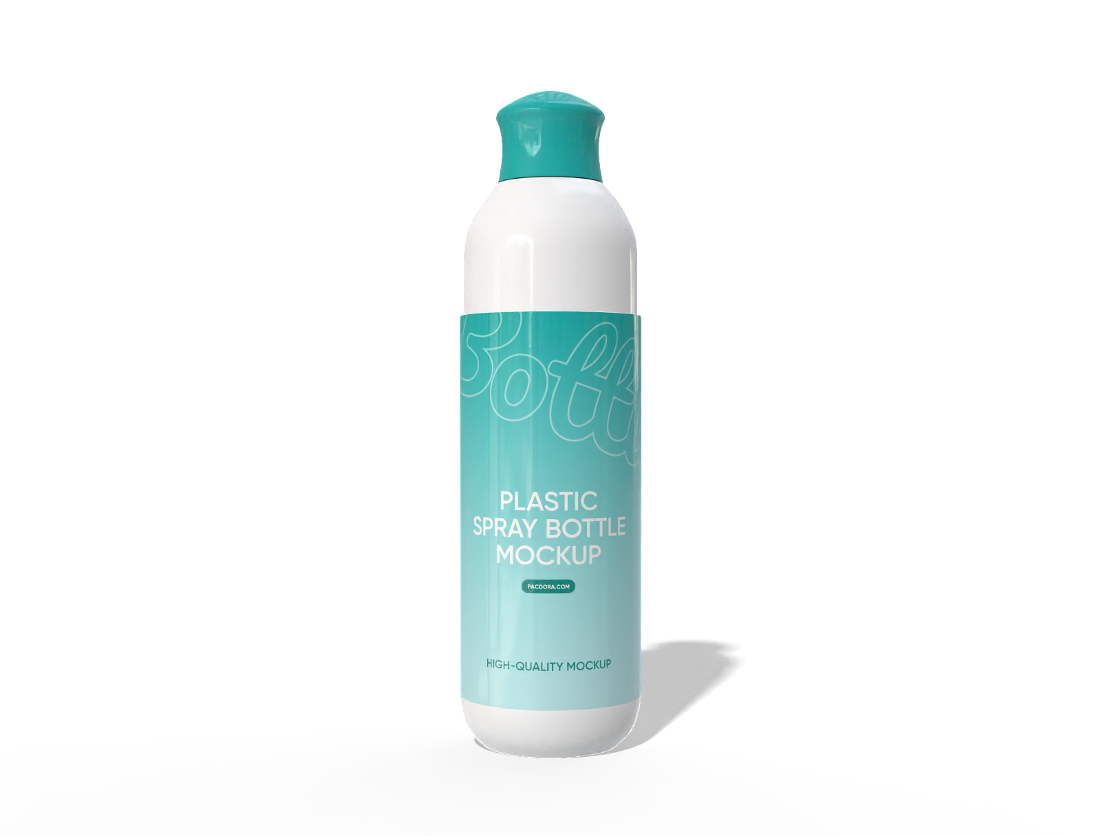 Plastic bottle mockup